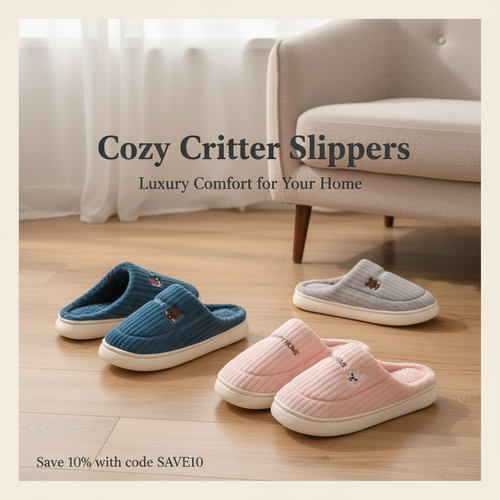 Cozy Critter Slippers Elegant Instagram Post