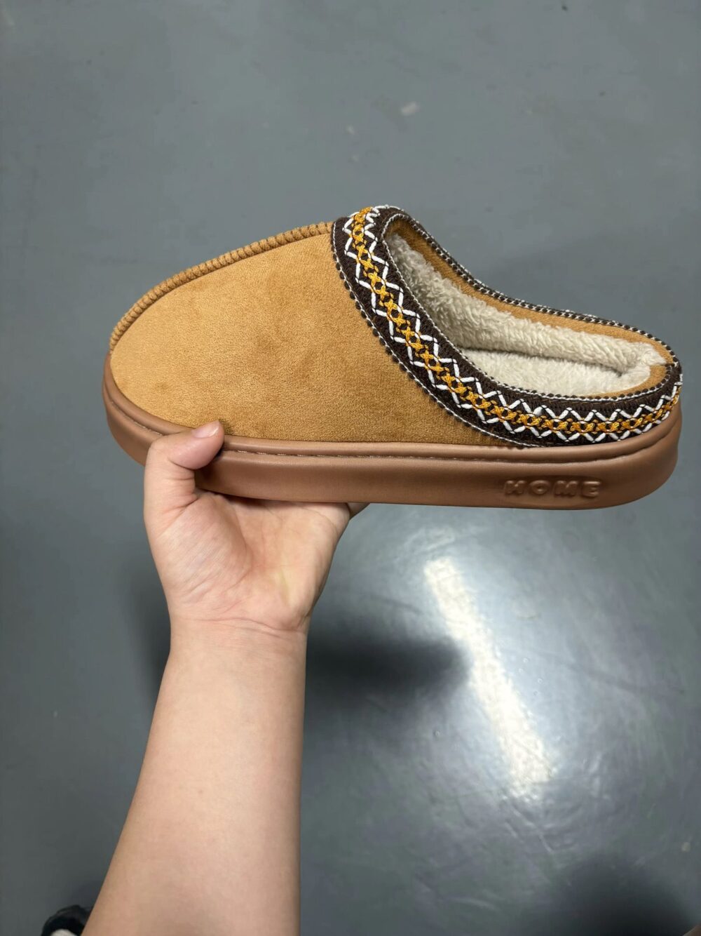 Cozy Tribal-Stitch Home Slippers - Image 2