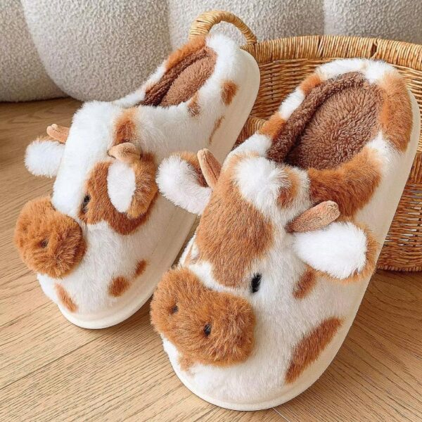 Fluffy Moo Home Slippers