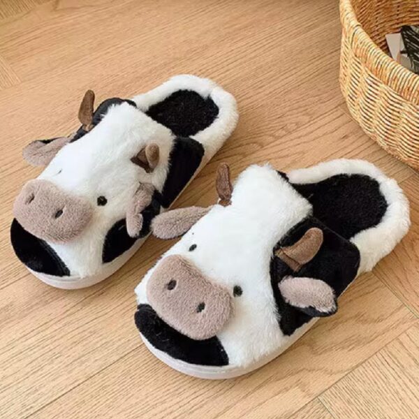 Fluffy Moo Home Slippers